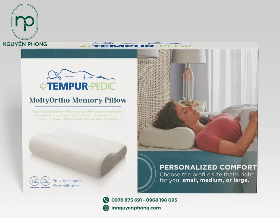 Mẫu hộp giấy đựng gối in logo